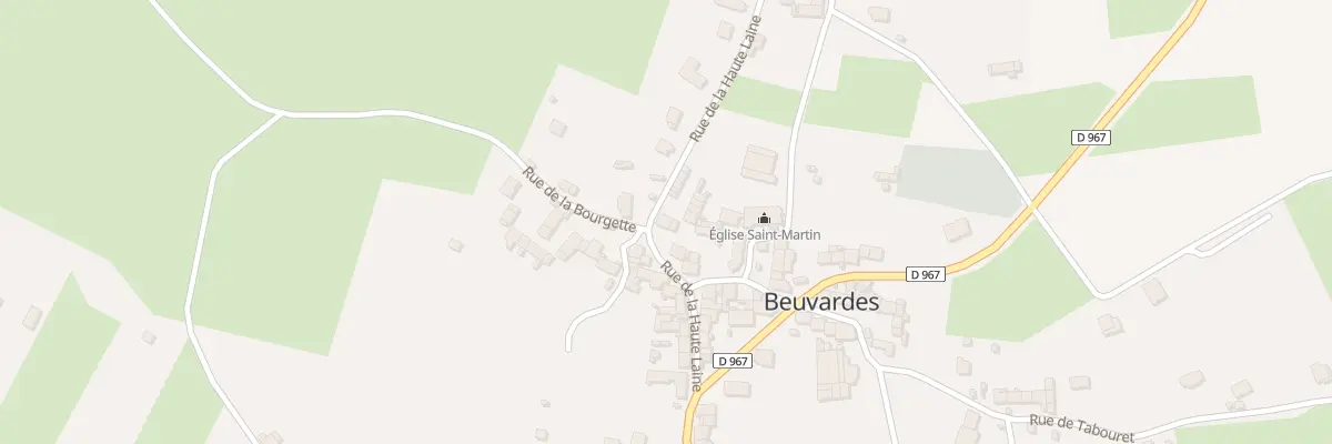 Plan du 10 Rue de la Haute Laine à Beuvardes