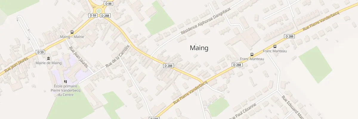 Plan du 37B Rue Alphonse Dangreaux à Maing