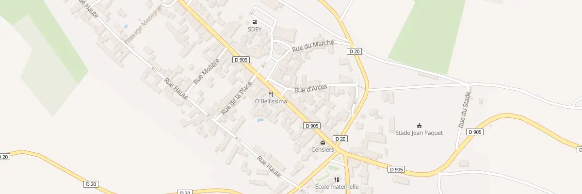 Plan du 20 Rue du Gen de Gaulle à Cerisiers
