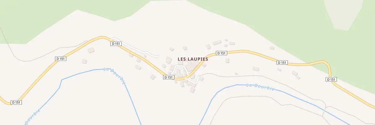 Plan du 5183 Les Laupies à Dourbies