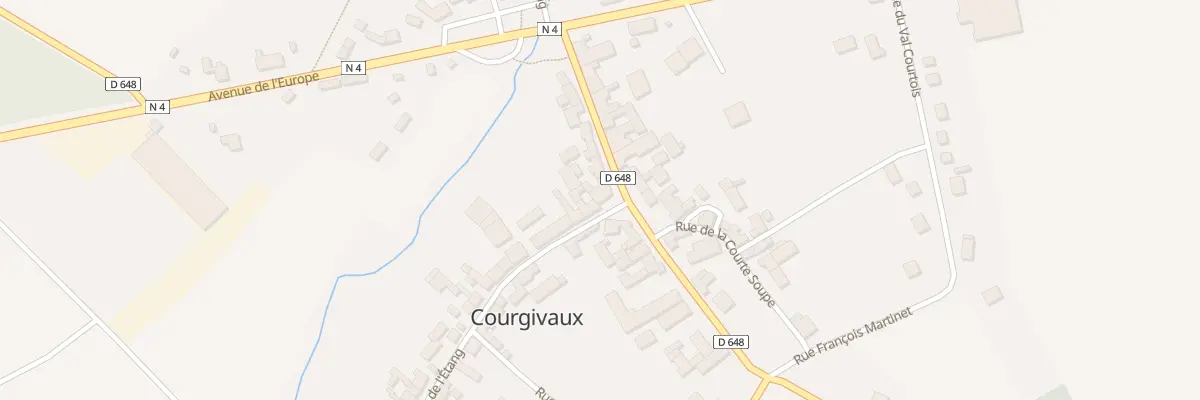 Plan du 2 Rue de l’Etang à Courgivaux