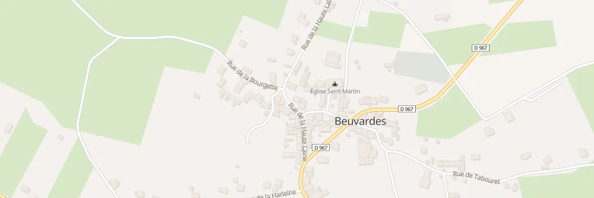 Plan du 8 Rue de la Haute Laine à Beuvardes