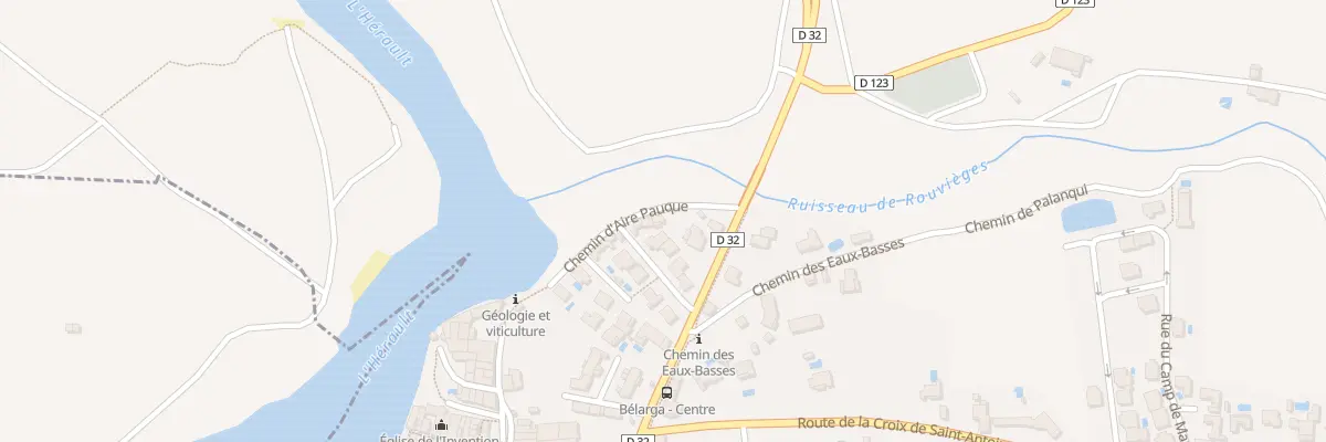 Plan du 14 Rue les Berges de l’Herault à Bélarga