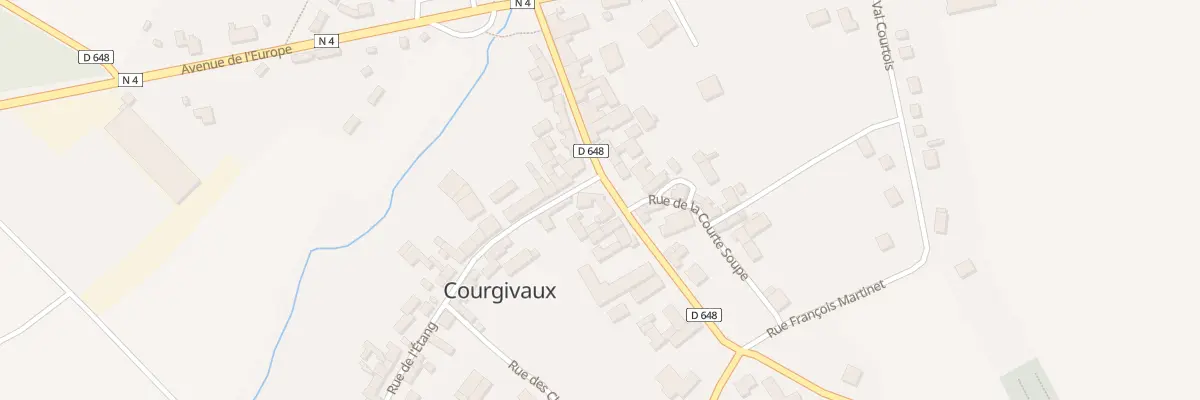 Plan du 1 Rue de l’Etang à Courgivaux