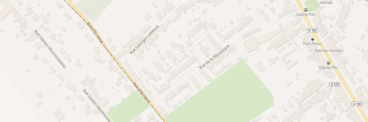Plan du 68 Rue de la République à Raismes