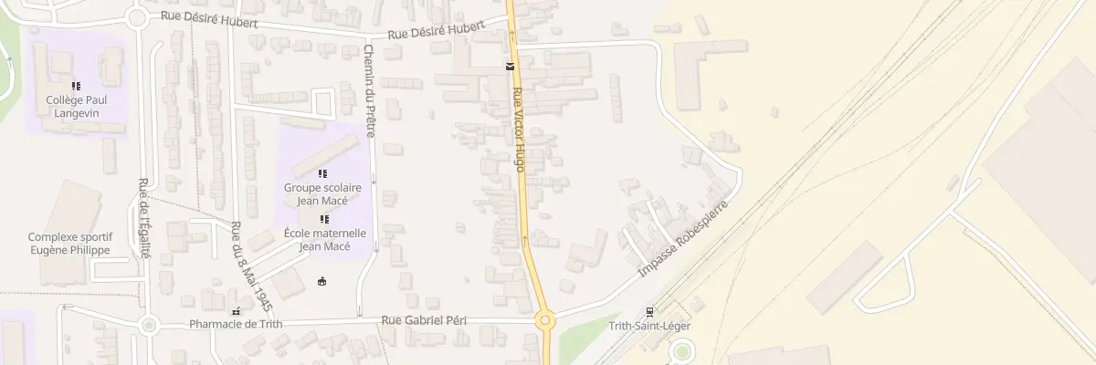 Plan du 34B Rue Victor Hugo à Trith-Saint-Léger