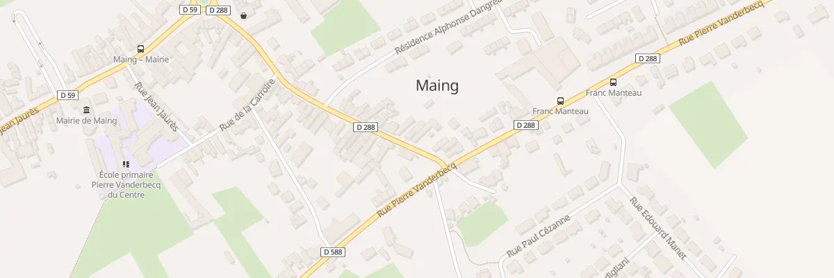 Plan du 53 Rue Alphonse Dangreaux à Maing