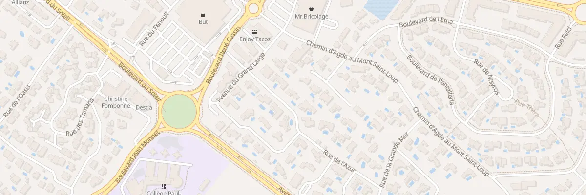 Plan du 3 Rue Capitaine Victor Escande à Agde