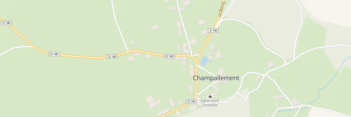 Plan du 21 Le Bourg à Champallement