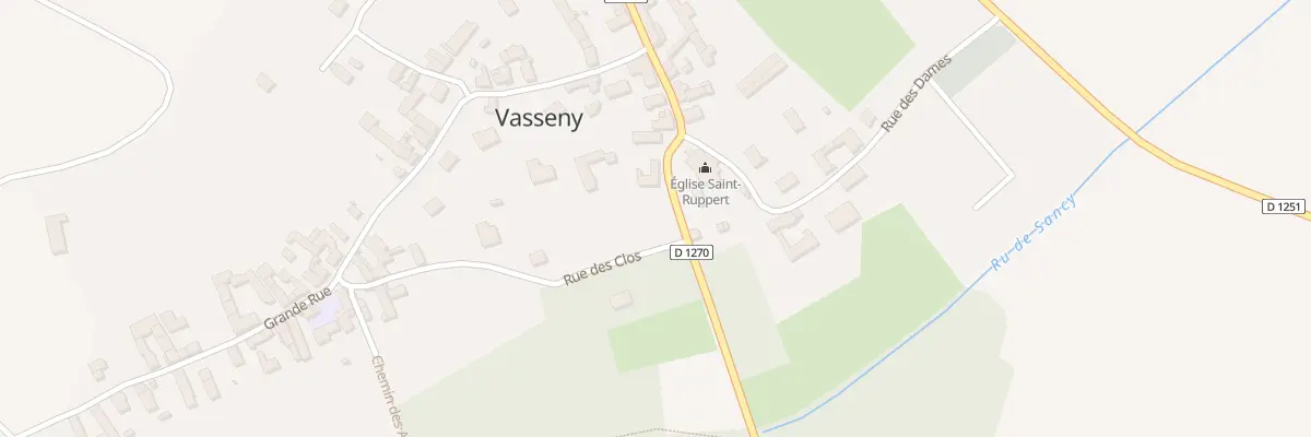 Plan du 2 Rue des Clos à Vasseny
