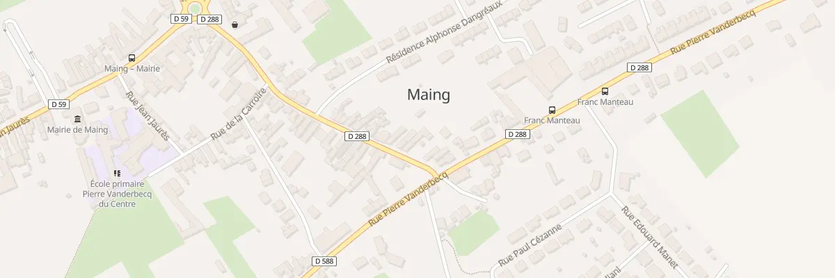 Plan du 55 Rue Alphonse Dangreaux à Maing