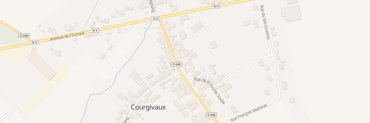 Plan du 13 Rue du Capitaine Vaillant à Courgivaux