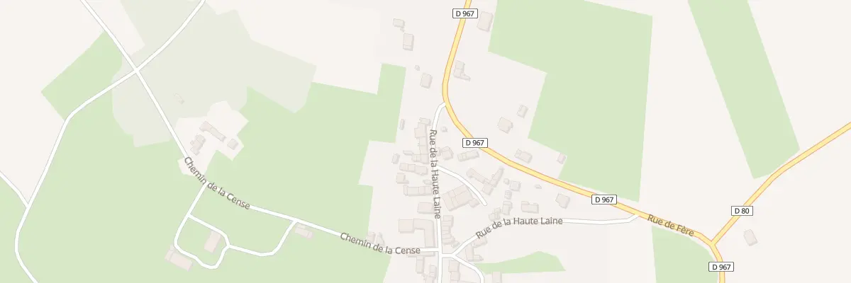 Plan du 29 Rue de la Haute Laine à Beuvardes