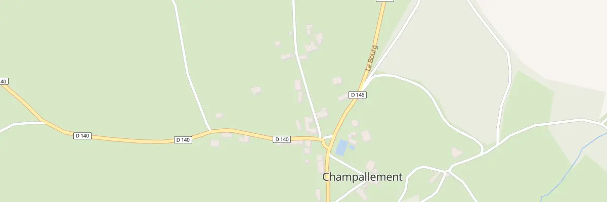 Plan du 13 Le Bourg à Champallement
