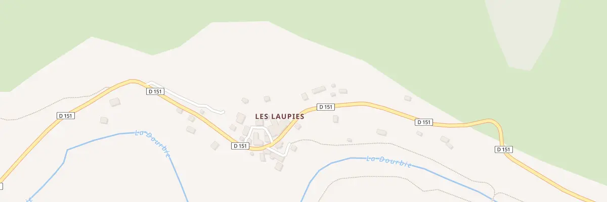 Plan du 5195 Les Laupies à Dourbies
