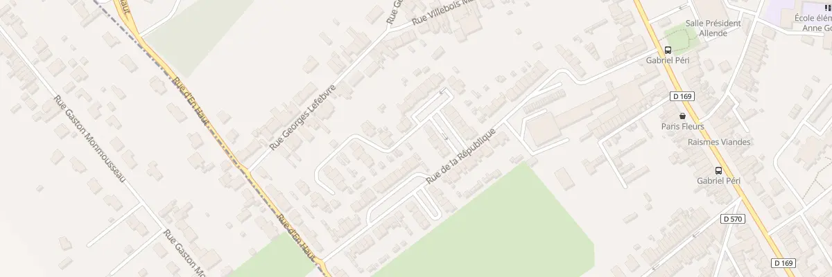 Plan du 50 Rue de la République à Raismes