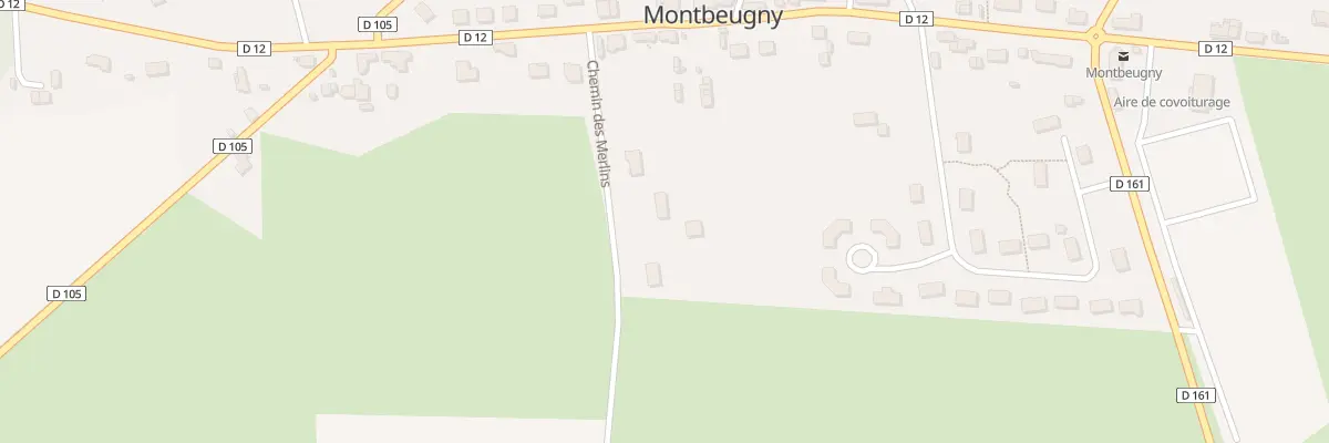 Plan du 8 Che des Merlins à Montbeugny