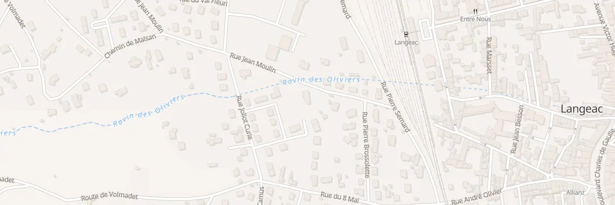Plan du 1311A Rue Jean Moulin à Langeac