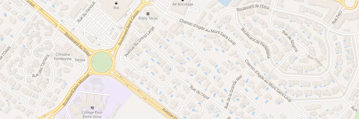Plan du 5 Rue Capitaine Victor Escande à Agde