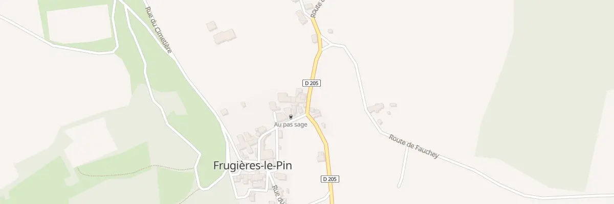 Plan du 5007 Le Bourg à Frugières-le-Pin