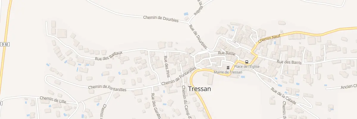 Plan du 4 Imp des Sophoras à Tressan