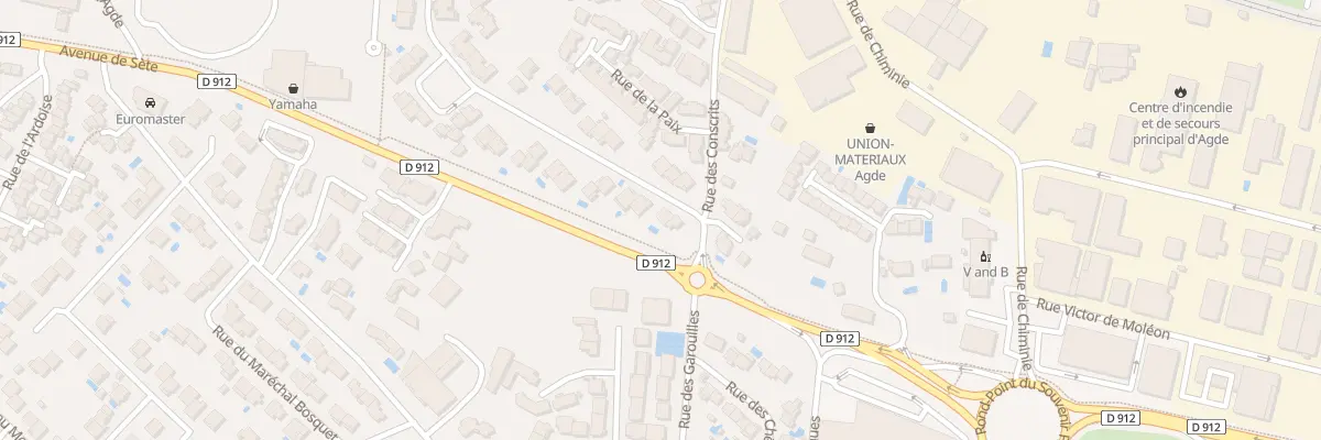 Plan du 5 Rue de l’Armee d’Afrique à Agde