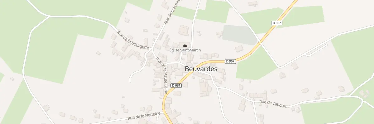 Plan du 1 Pl de l’Eglise à Beuvardes