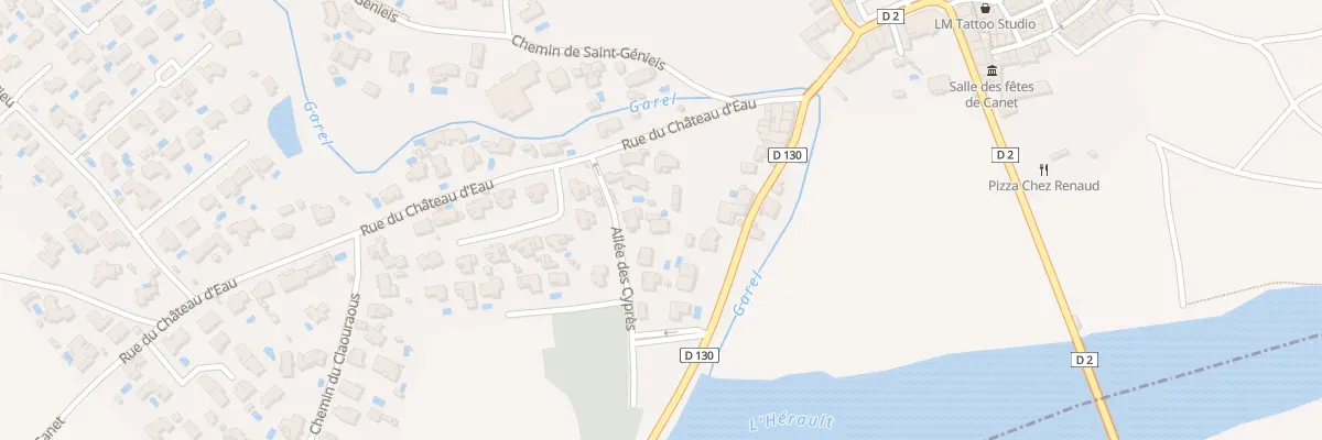 Plan du 57 All des Cyprès à Canet