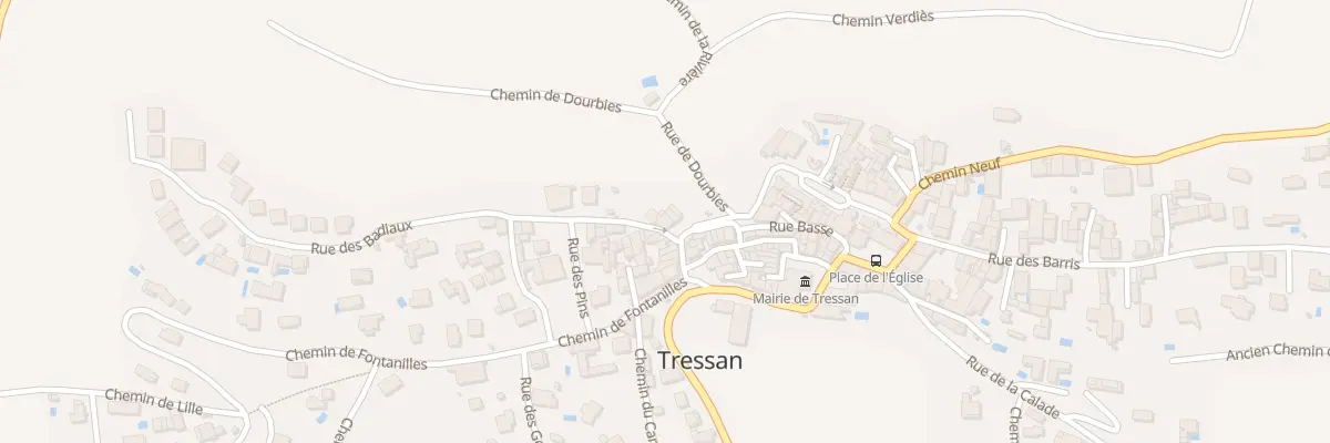 Plan du 2 Che des Badiaux à Tressan