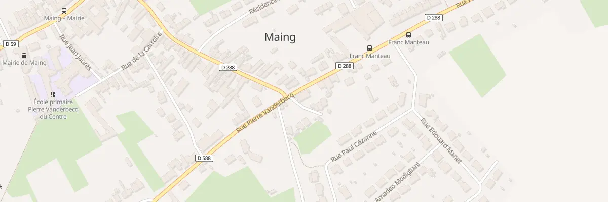 Plan du 30A Rue Pierre Vanderbecq à Maing