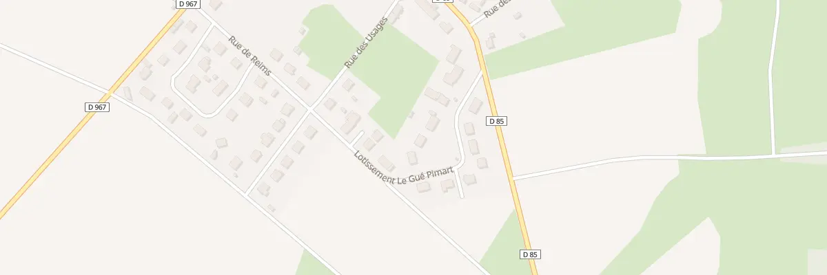 Plan du 8 Lot le Gué Pimart à Beuvardes