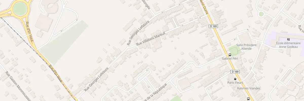 Plan du 45 Rue Villebois Mareuil à Raismes