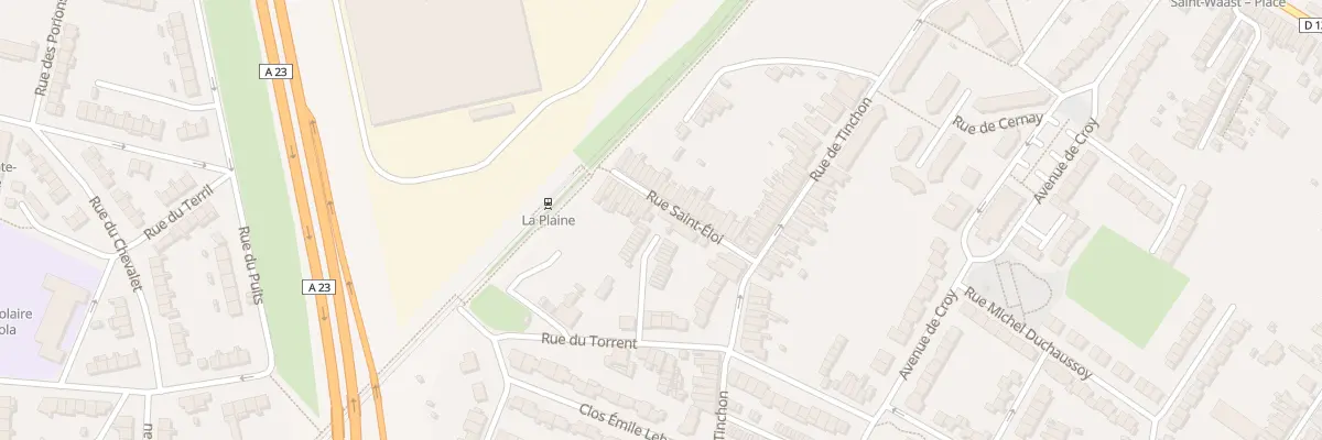 Plan du 7 Rue Saint Eloi à Valenciennes