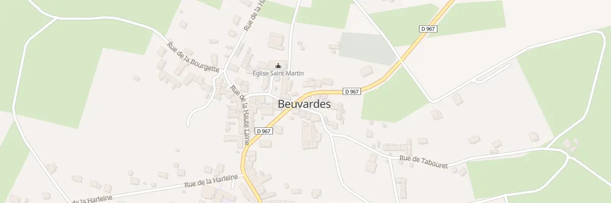 Plan du 1 Rue de Tabouret à Beuvardes