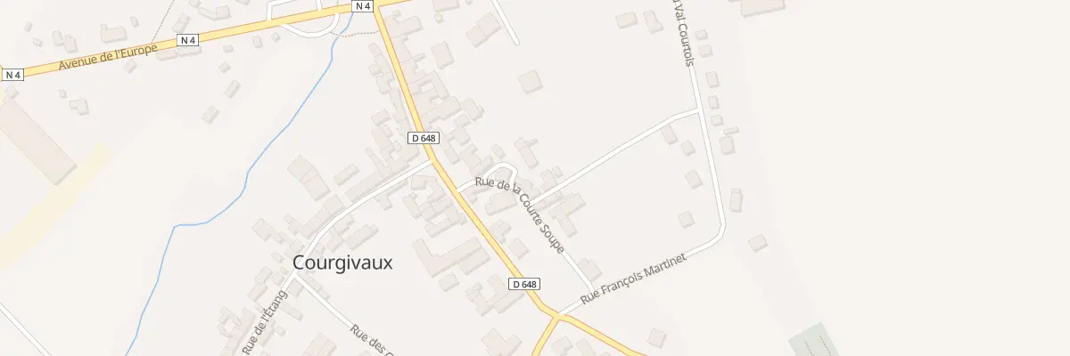 Plan du 1 Rue de la Courte Soupe à Courgivaux