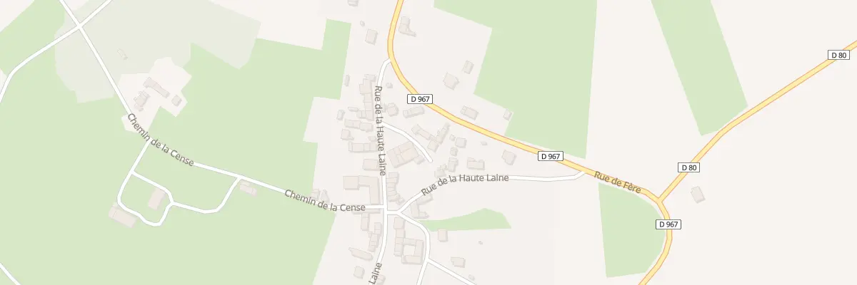 Plan du 42 Rue de la Haute Laine à Beuvardes