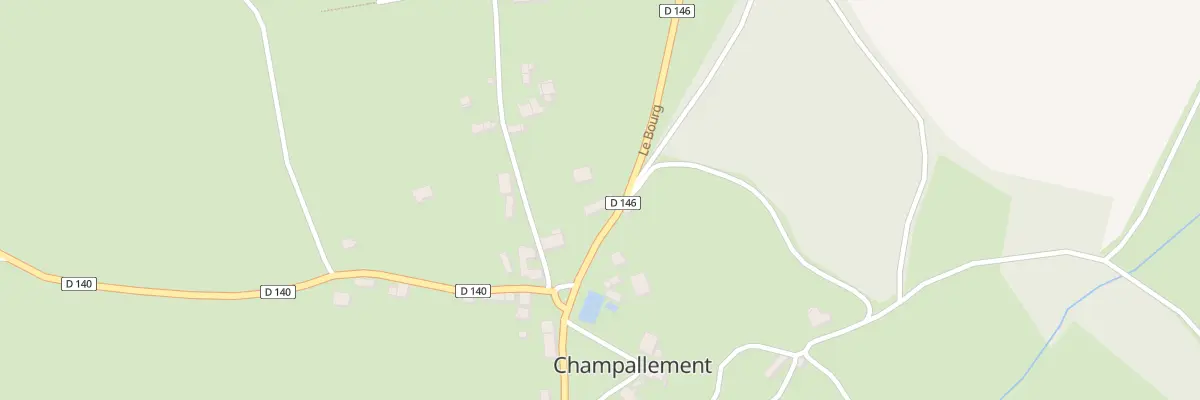 Plan du 5 Le Bourg à Champallement