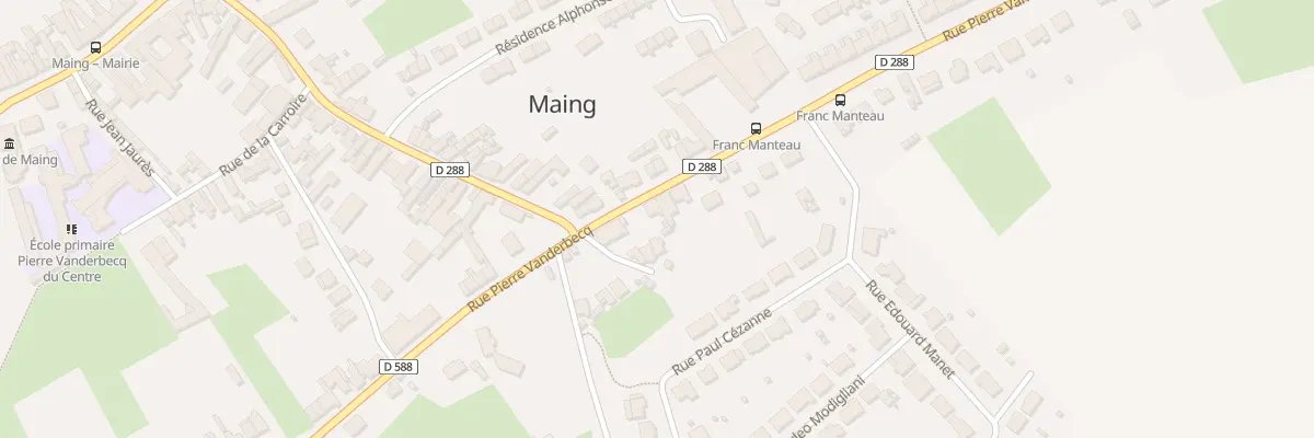 Plan du 38 Rue Pierre Vanderbecq à Maing