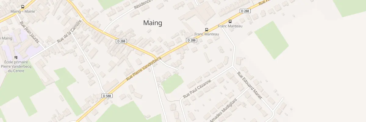 Plan du 36 Rue Pierre Vanderbecq à Maing