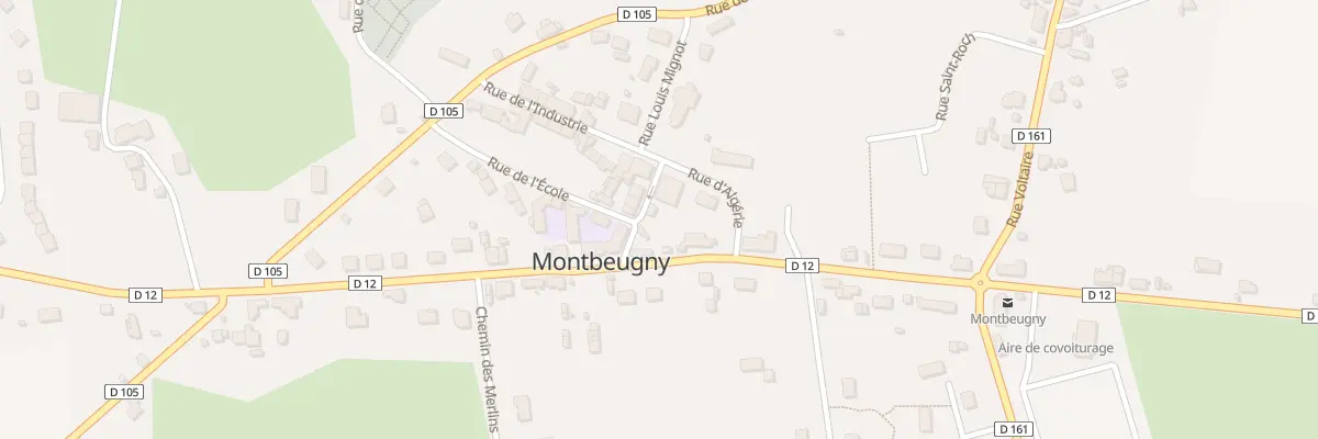 Plan du 3 Rue Centrale à Montbeugny