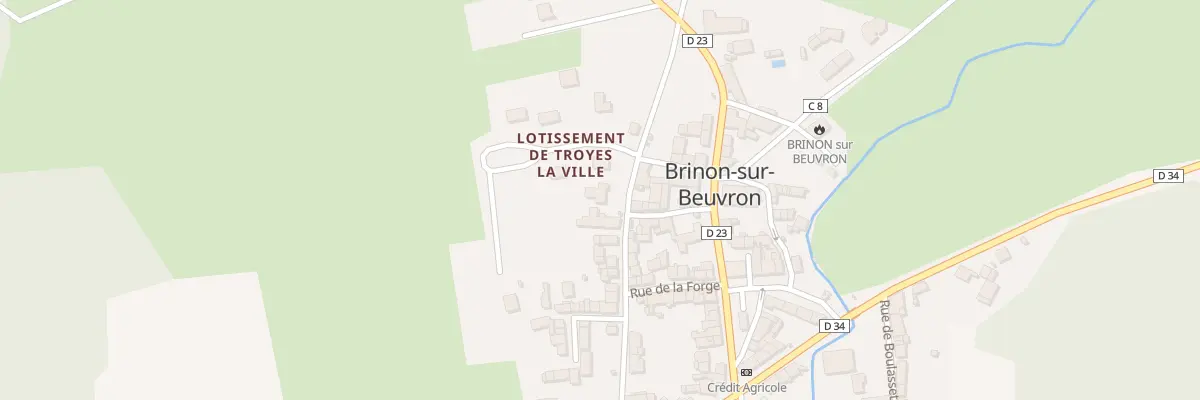 Plan du 17 Rue du Château à Brinon-sur-Beuvron
