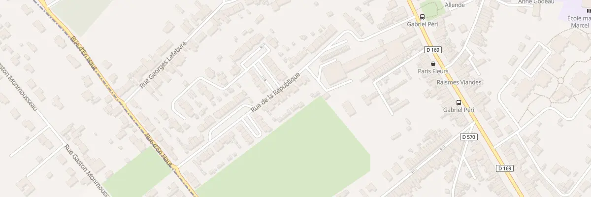 Plan du 7 Rue de la République à Raismes