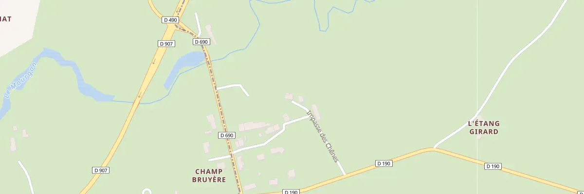 Plan du 8 Imp des Chenes à Bost