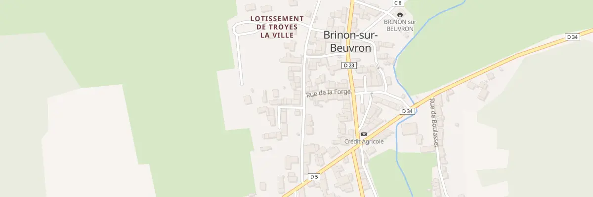 Plan du 9 Rue du Château à Brinon-sur-Beuvron