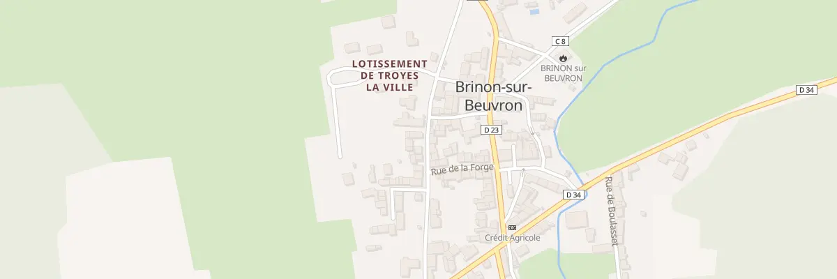 Plan du 13 Rue du Château à Brinon-sur-Beuvron