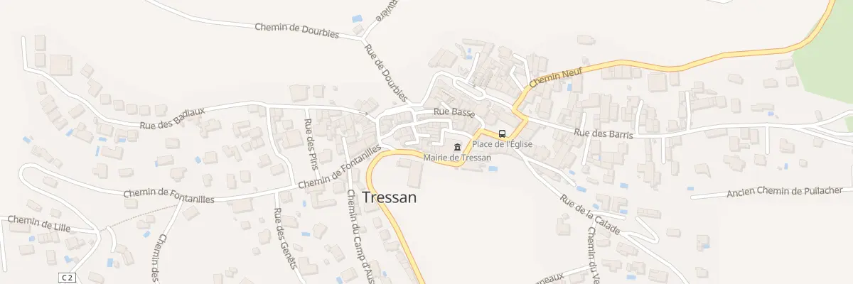 Plan du 7 Imp de la Barbacane à Tressan