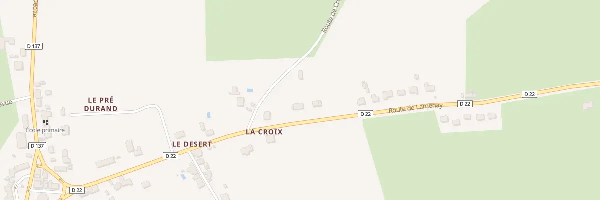Plan du 19 Rte de Lamenay à Cossaye