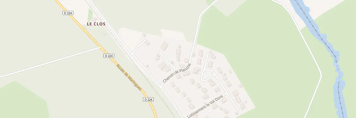 Plan du 5799 Chez Planche à Peschadoires