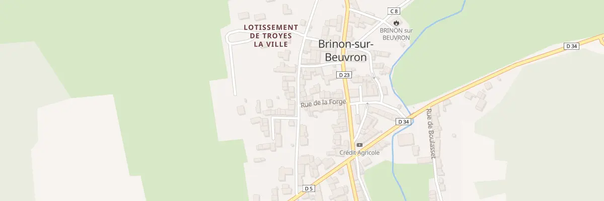Plan du 8 Rue de la Forge à Brinon-sur-Beuvron