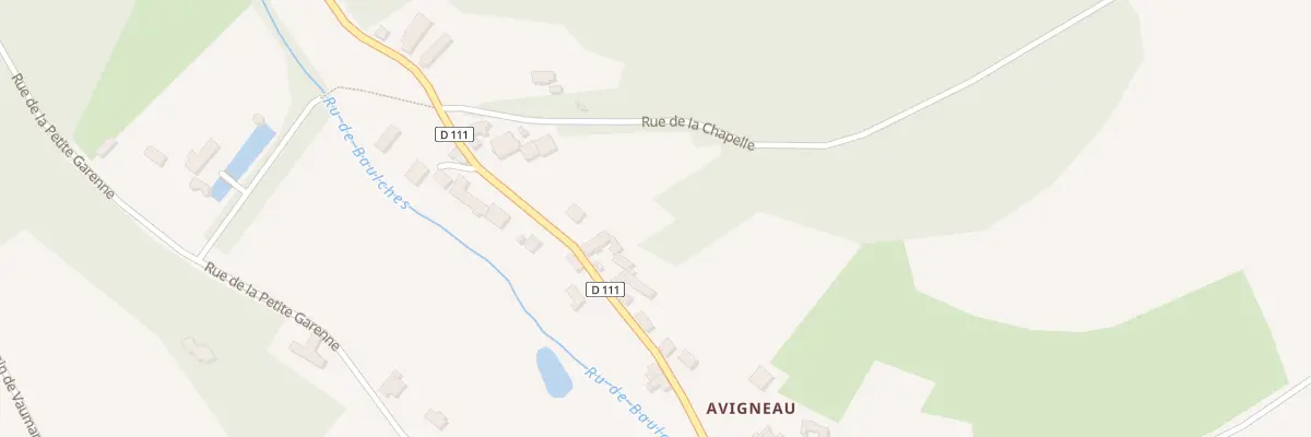 Plan du 130 Avigneau à Escamps